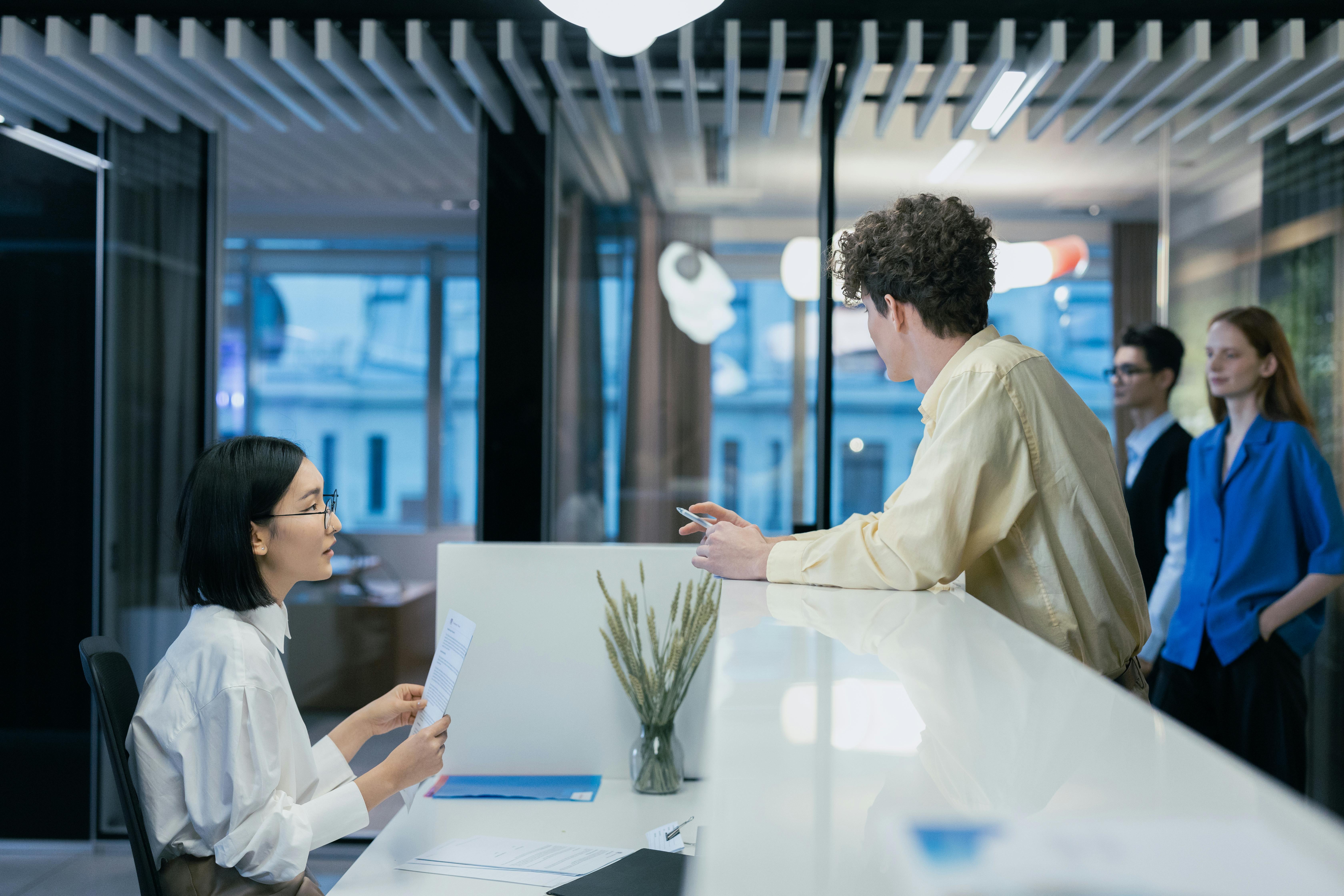 Client consultation at Bierman Industries